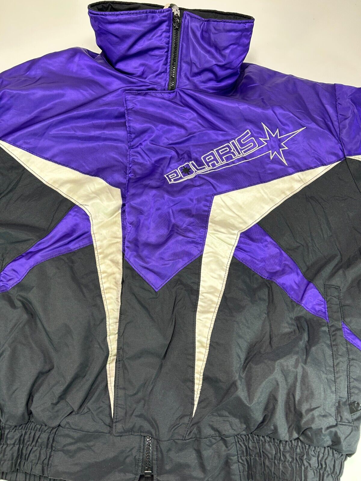 Vintage 90s Polaris Thermoloft Insulated Full Zip Snowmobiling Jacket Size XL