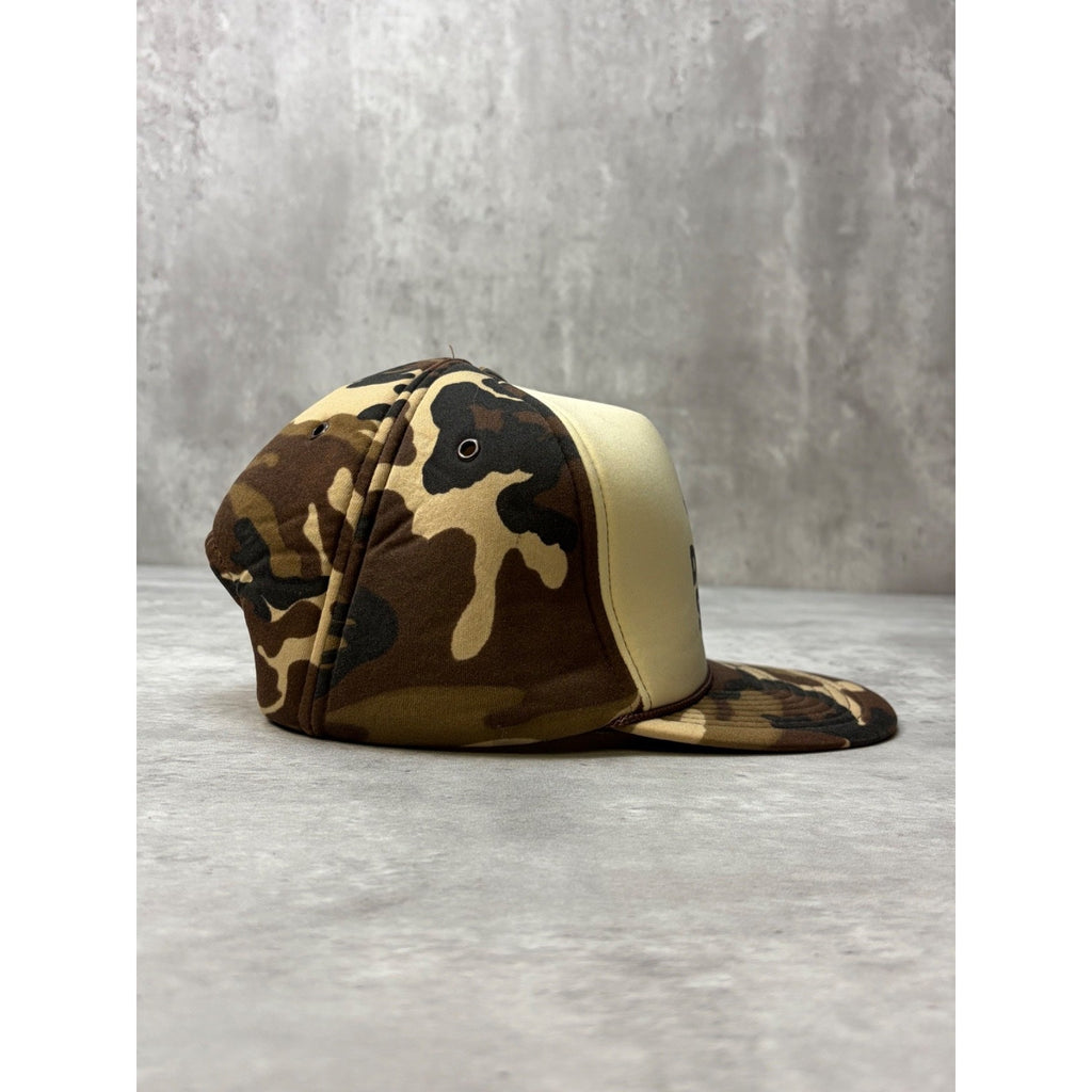 Vintage 80s Desert Storm American Legion Two Tone Camp Trucker Snapback Hat OSFA