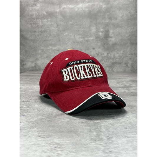 Vintage Ohio State Buckeyes NCAA Embroidered Spellout Strapback Hat OSFA