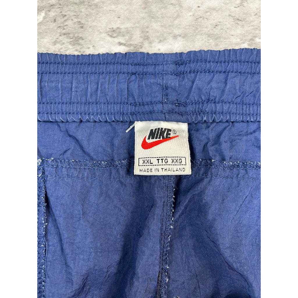Vintage 90s Nike Tonal Embroidered Nylon Track Pants Size 2XL