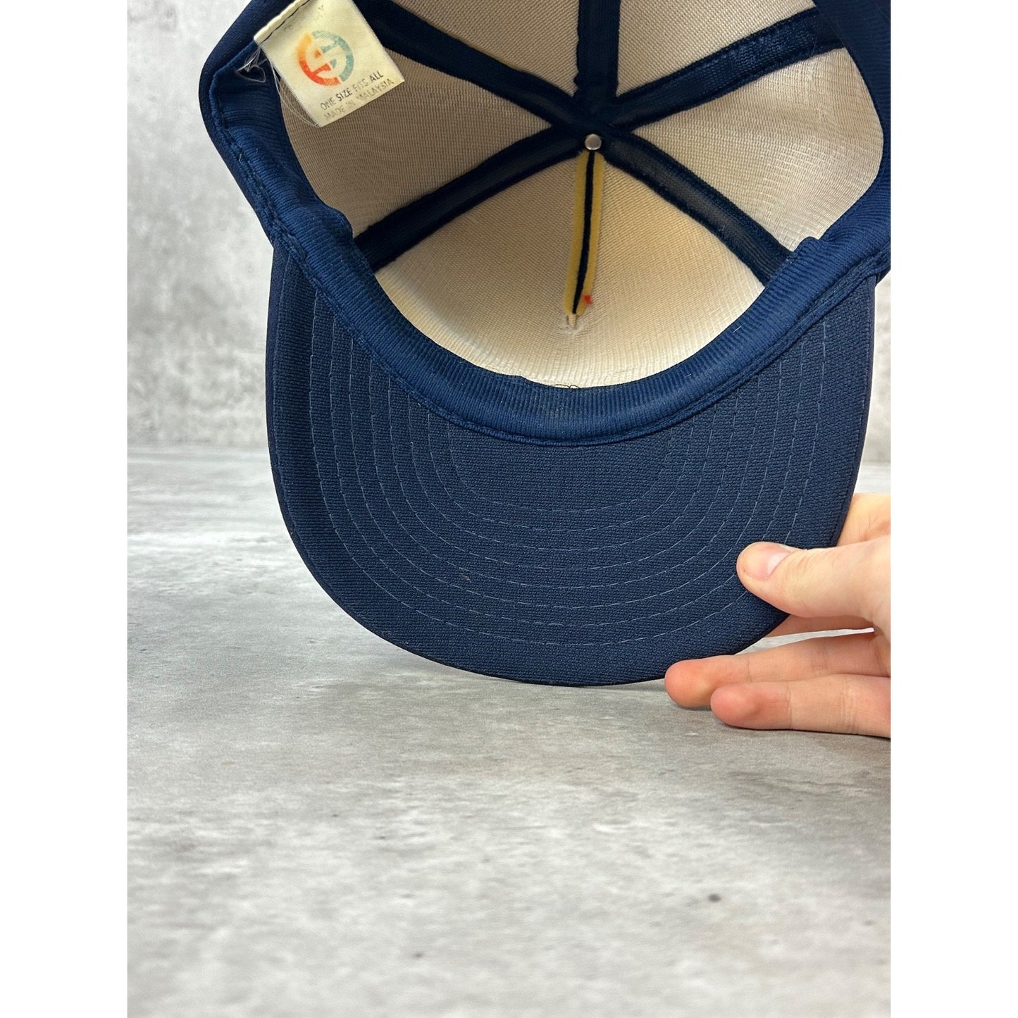 Vintage 90s Michigan Wolverines NCAA Graphic Logo Snapback Hat OSFA