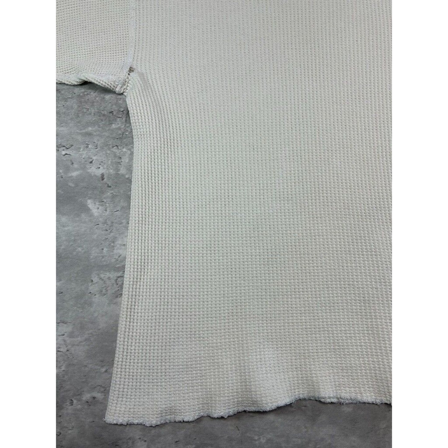 Vintage 1970s J.E. Morgan Blank Thermal Print Long Sleeve T-Shirt Size Medium