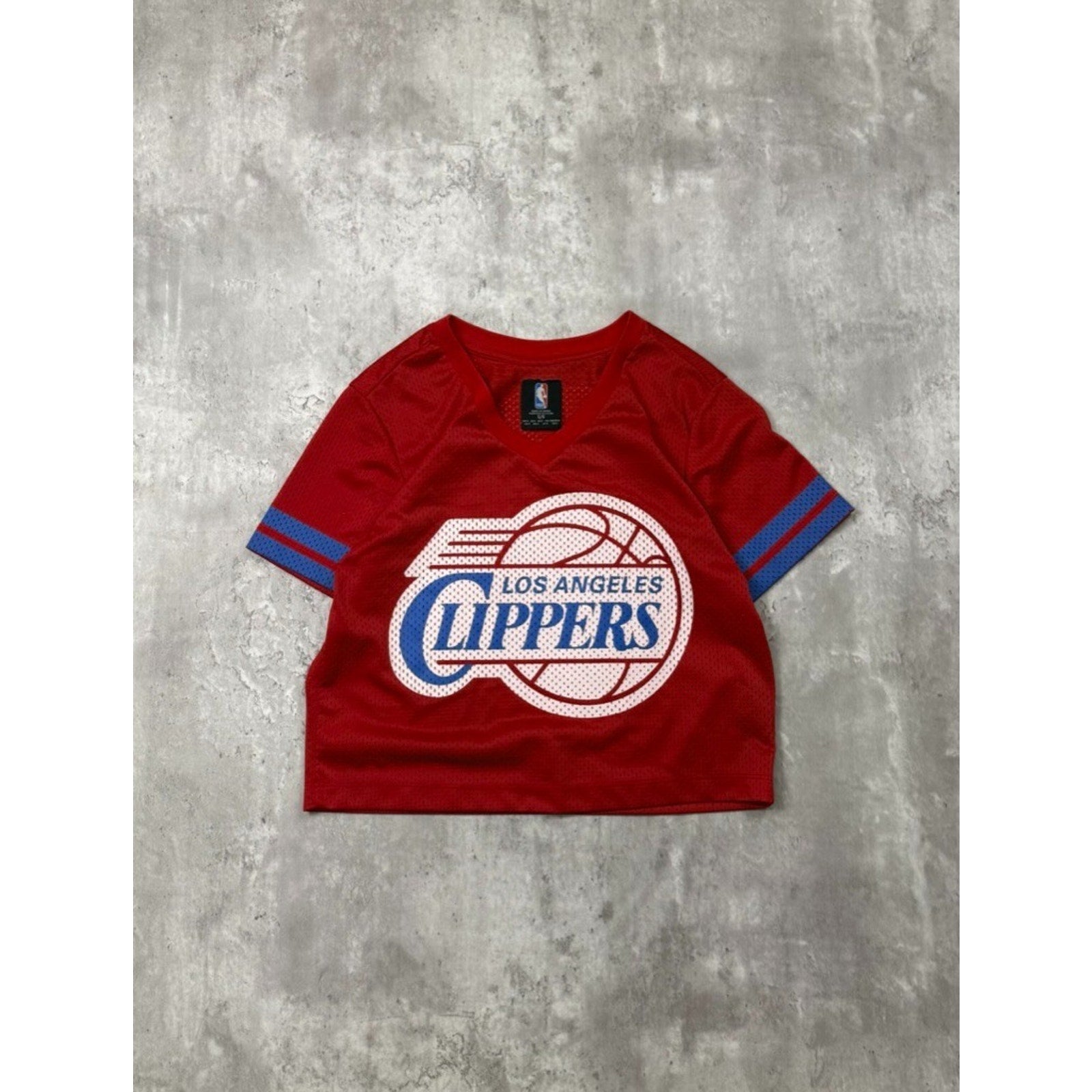Vintage Womens Los Angeles Clippers NBA Graphic Logo Baby Jersey Size Small
