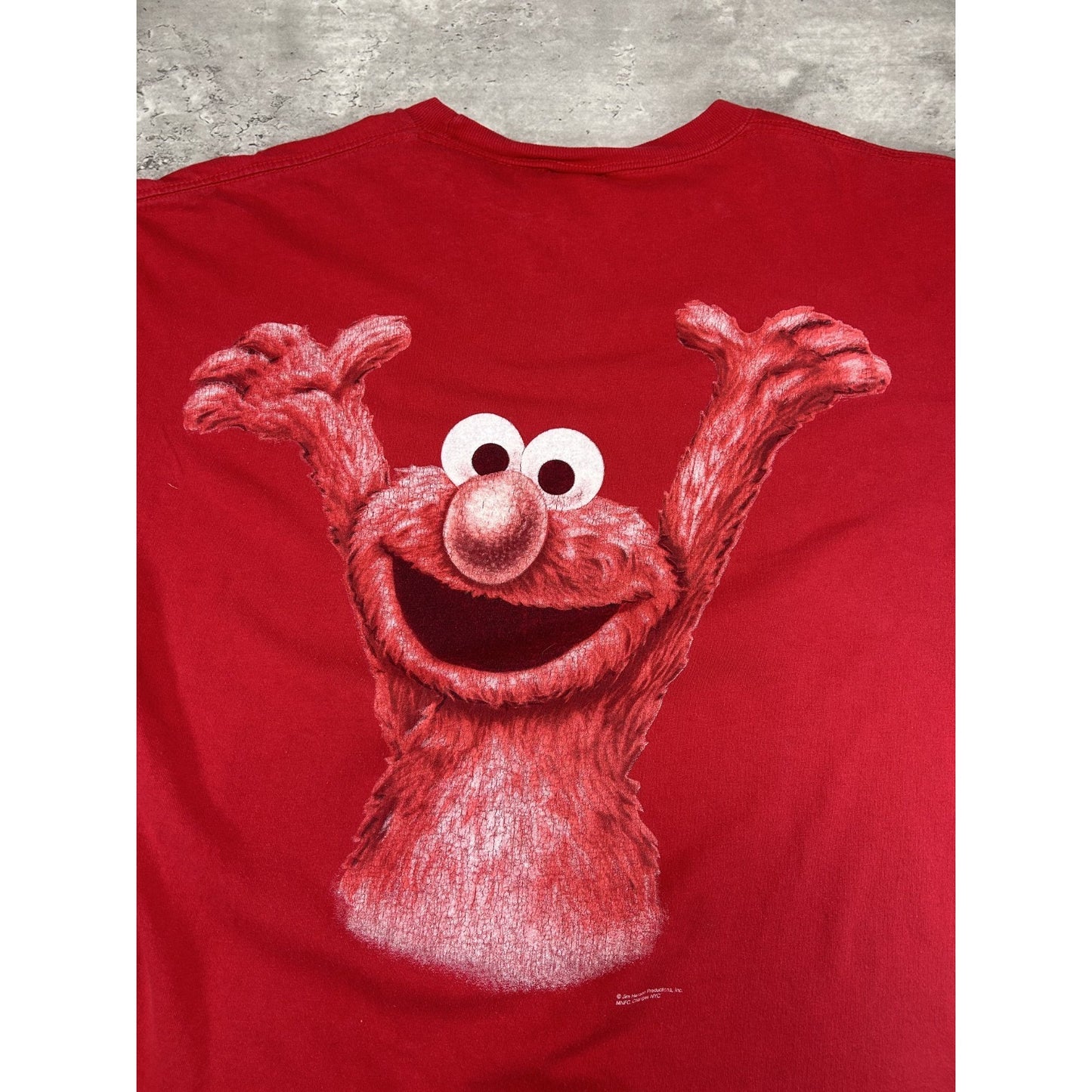 Vintage 90s Sesame Street Elmo Monster Wear Tv Show Promo T-Shirt Size XL