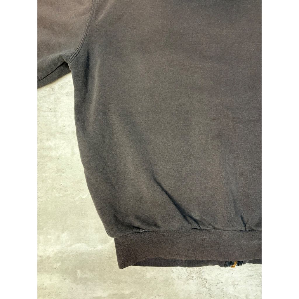 Vintage Carhartt Thermal Lined Full Zip Embroidered Patch Sweatshirt Size Large