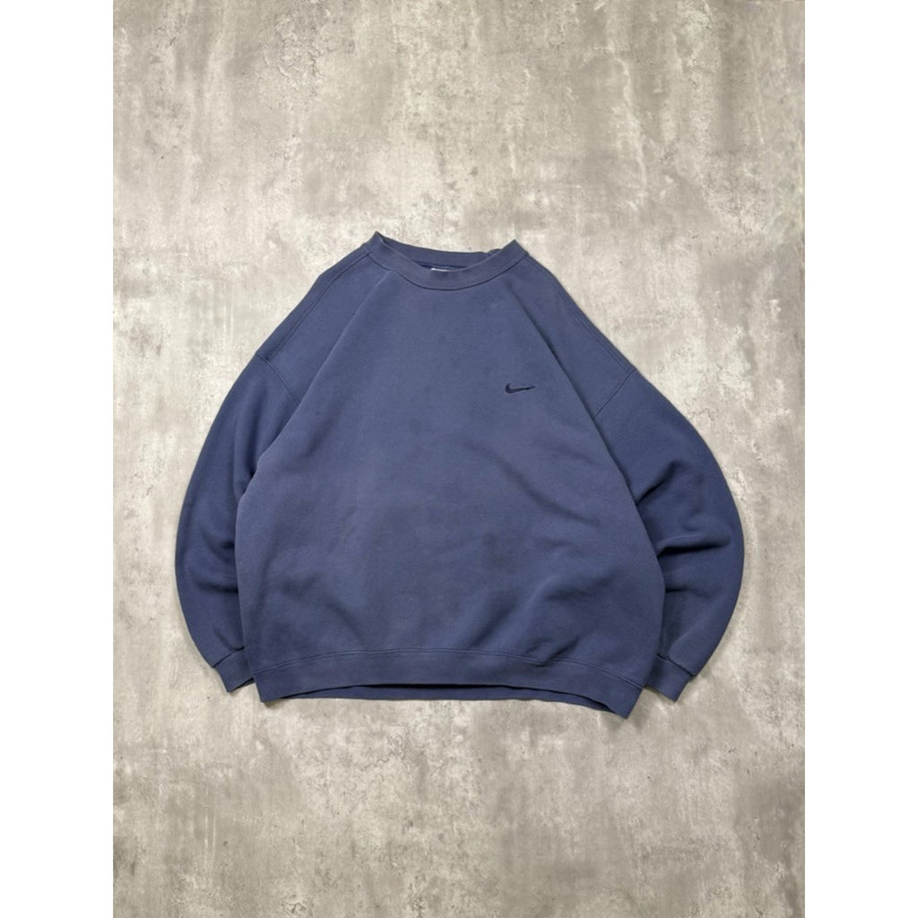 Vintage Nike Tonal Embroidered Mini Swoosh Sweatshirt Size 2XL