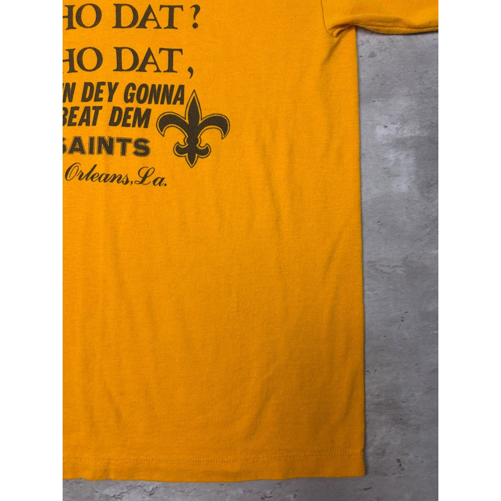 80s/90s New Orlean Saints NFL Who Dat Saying Dey Gonna Beat T-Shirt Size Medium