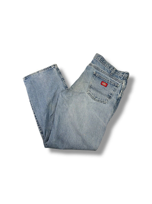 Dickies Medium Wash Denim Workwear Pants Size 39