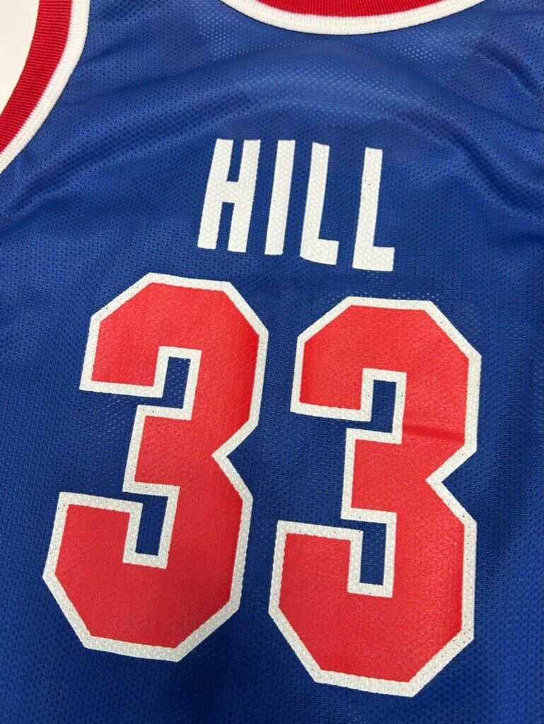 Vintage Grant Hill #33 Detroit Pistons NBA Champion Jersey Size YOUTH Large