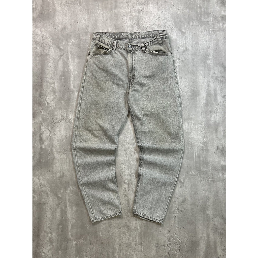Vintage 90s Levis Black Tab Stonewash Grey Denim Pants Size 34
