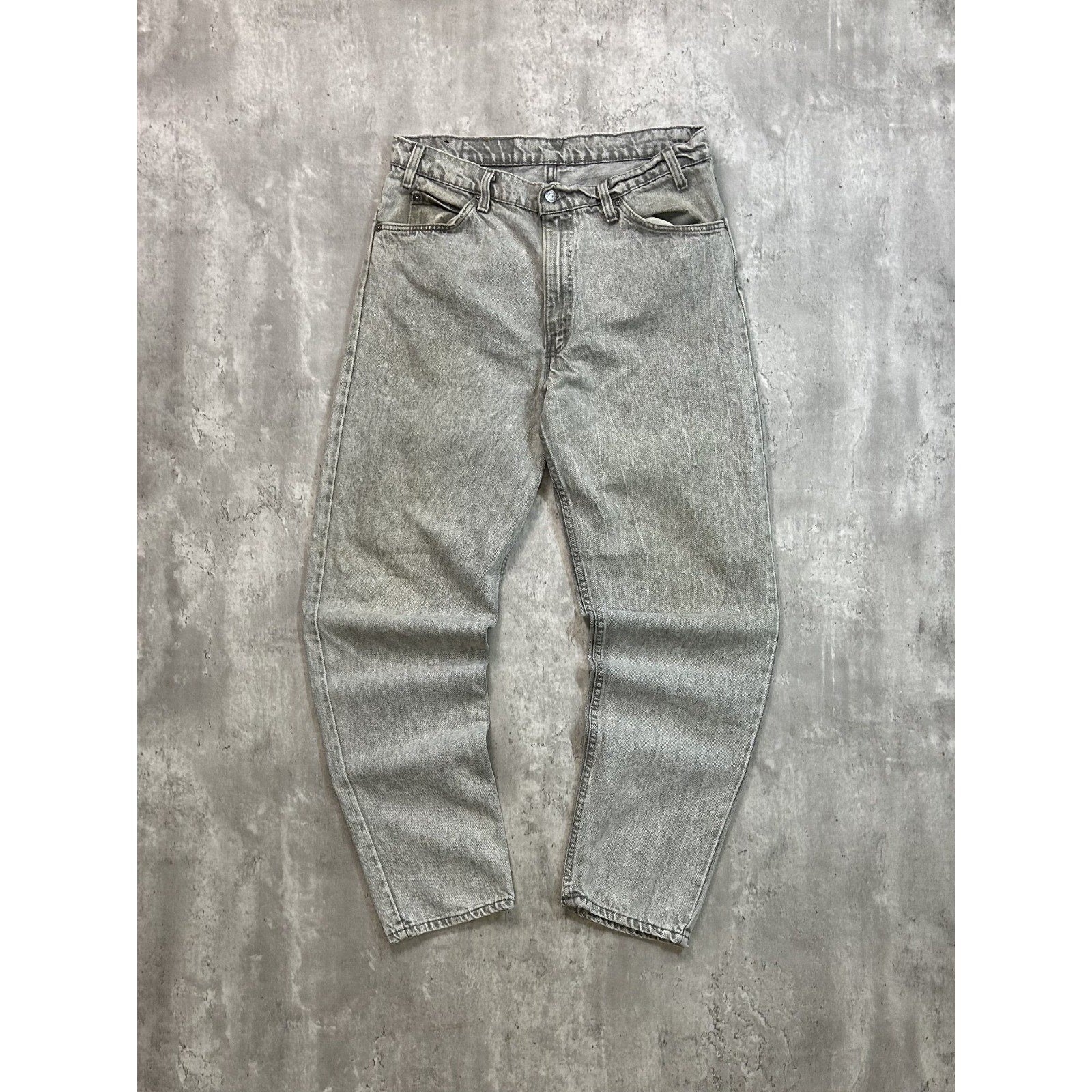 Vintage 90s Levis Black Tab Stonewash Grey Denim Pants Size 34