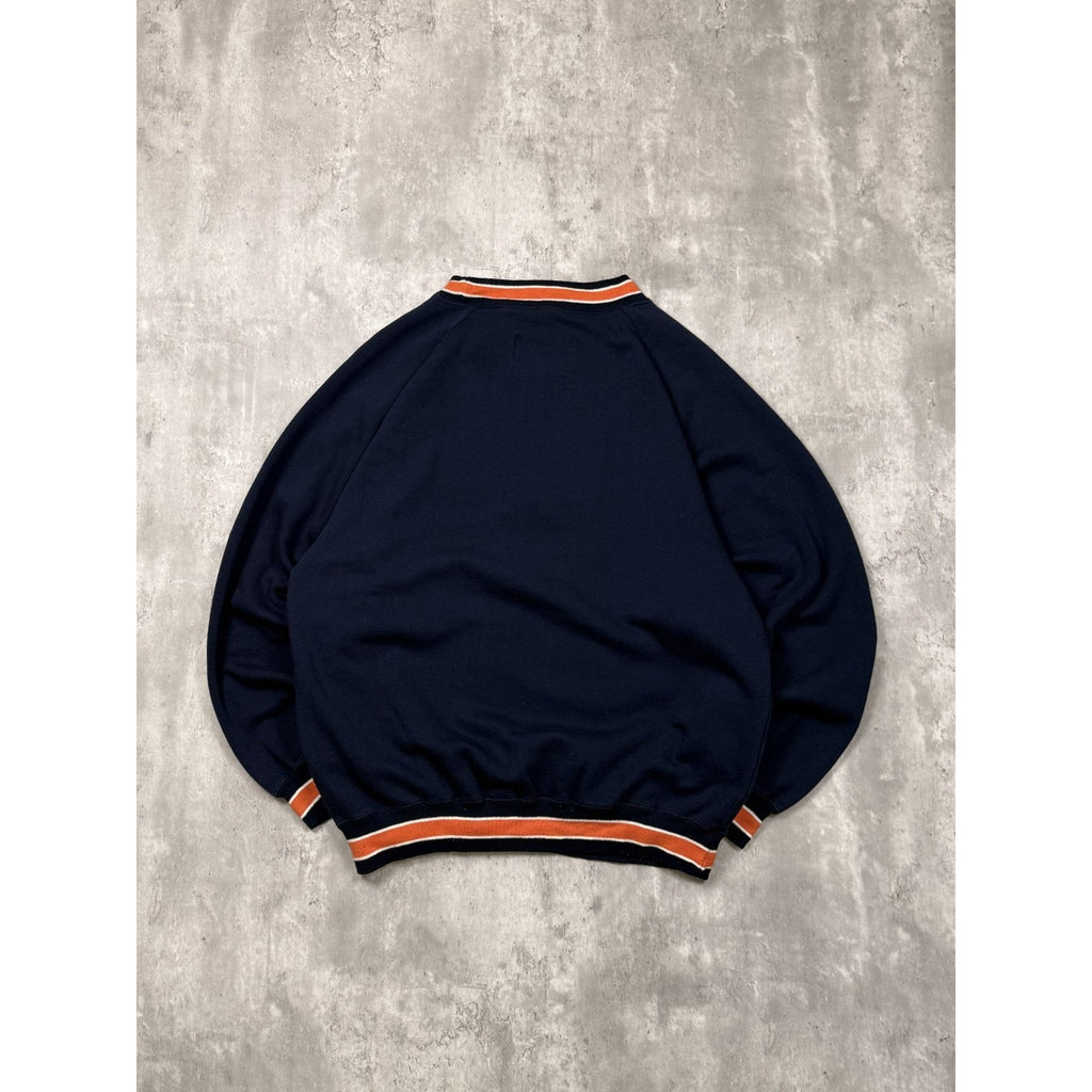 VTG 90s Chicago Bears NFL Embroidered Spellout Graphic Sweatshirt Size Medium