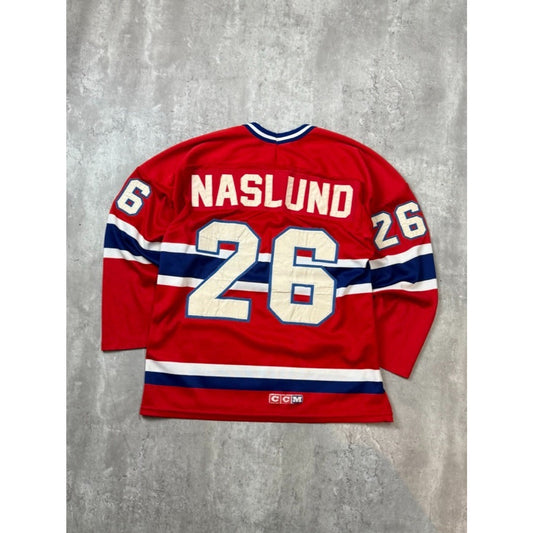 Vintage 90s Mats Naslund #26 Montreal Canadiens NHL CCM Jersey Size Medium