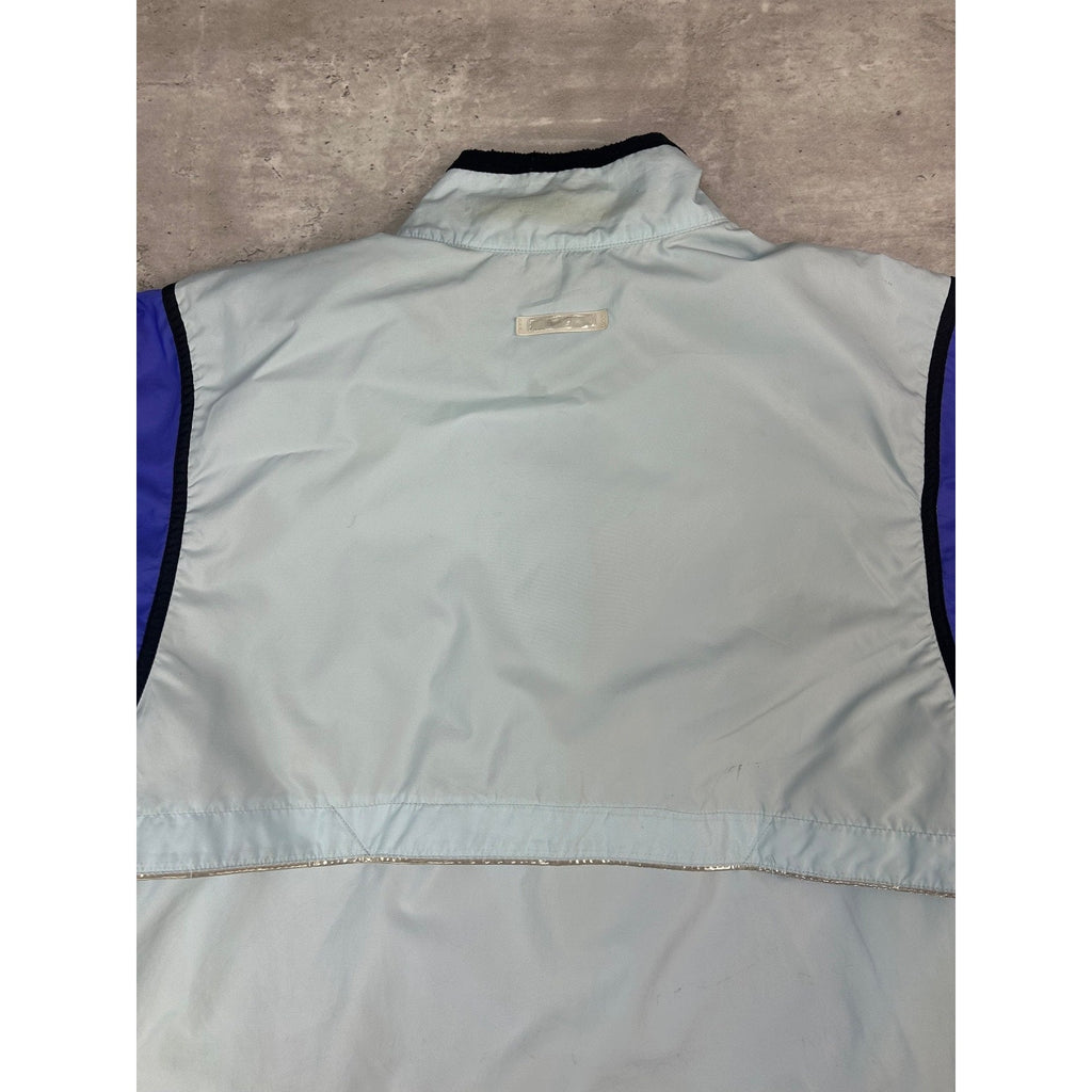 Vintage 90s Nike Embroidered Swoosh Two Tone Windbreaker Jacket Size XL YOUTH