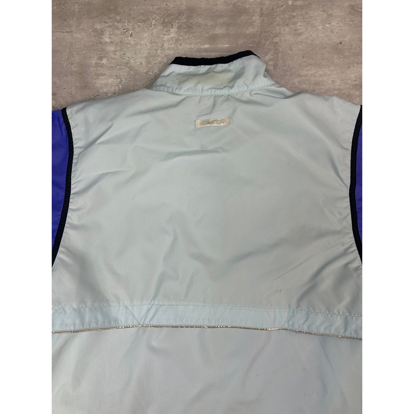 Vintage 90s Nike Embroidered Swoosh Two Tone Windbreaker Jacket Size XL YOUTH