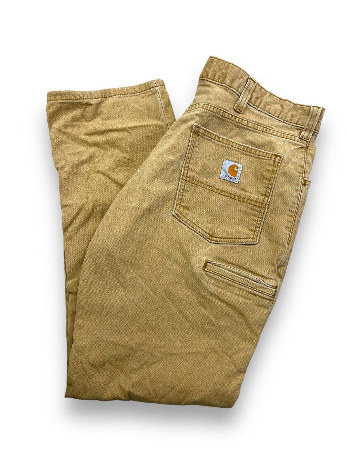 Carhartt Relaxed Fit Canvas Workwear Five Pocket Pants Size 36 Beige