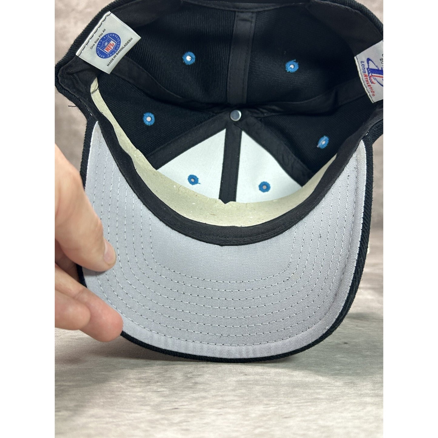 Vintage 90s Carolina Panthers NFL Logo Athletics Plain Logo Snapback Hat OSFA