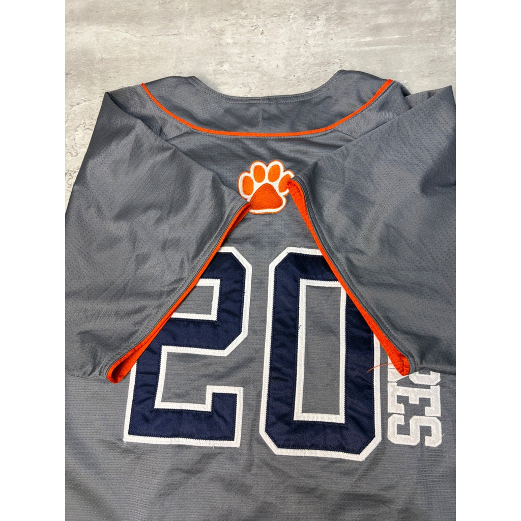 Womens Clemson Tigers Flores #20 NCAA Collegiate Baseball Jersey Size XL