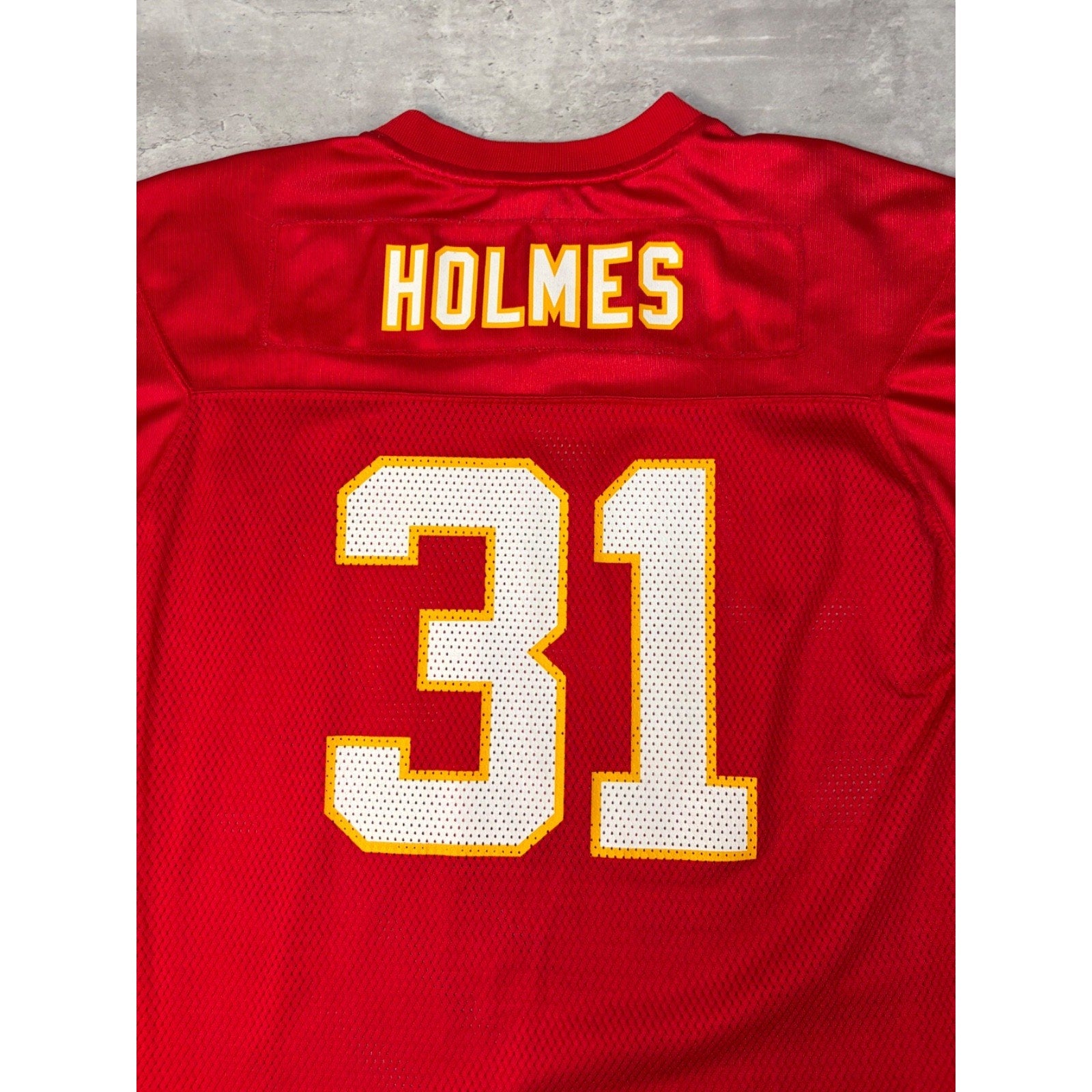 Vintage Priest Holmes #31 Kansas City Chiefs NFL Reebok Jersey Size XL YOUTH