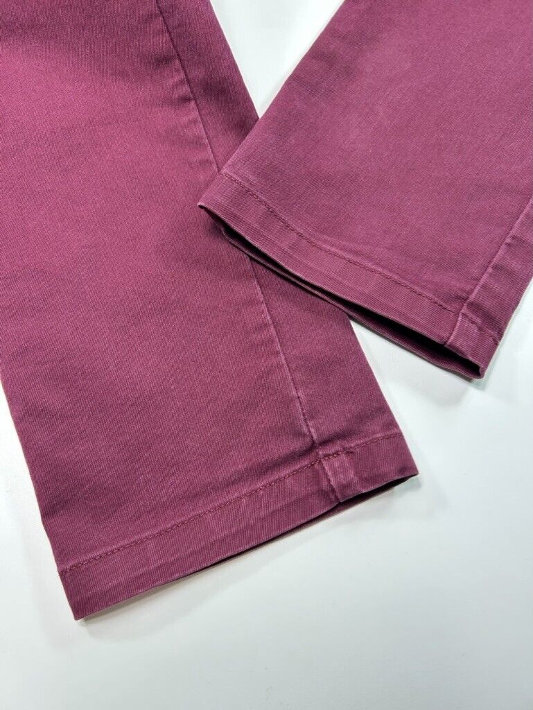 Carhartt WIP Chino Style Straight Leg Workwear Pants Size 32 Maroon