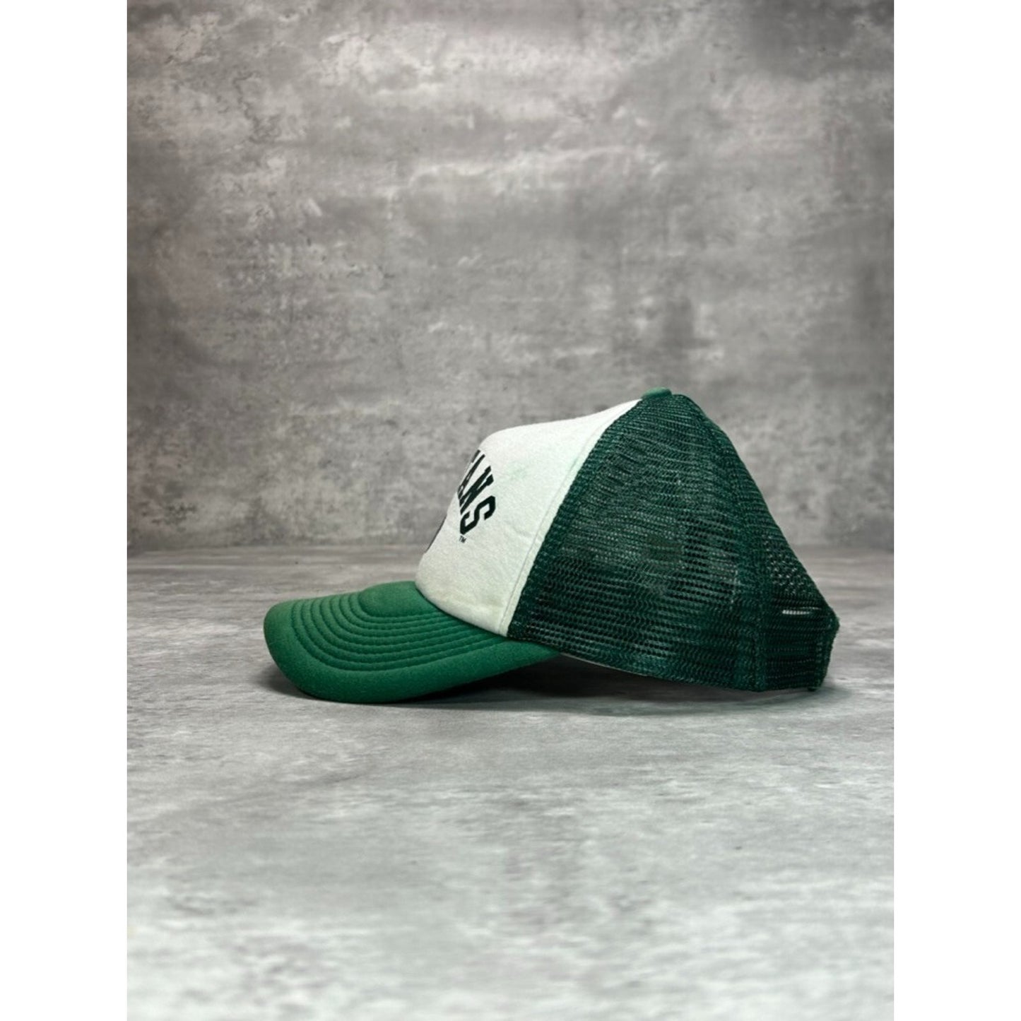 Vintage MIchigan State Spartans NCAA Nike Spellout Trucker Snapback Hat OSFA