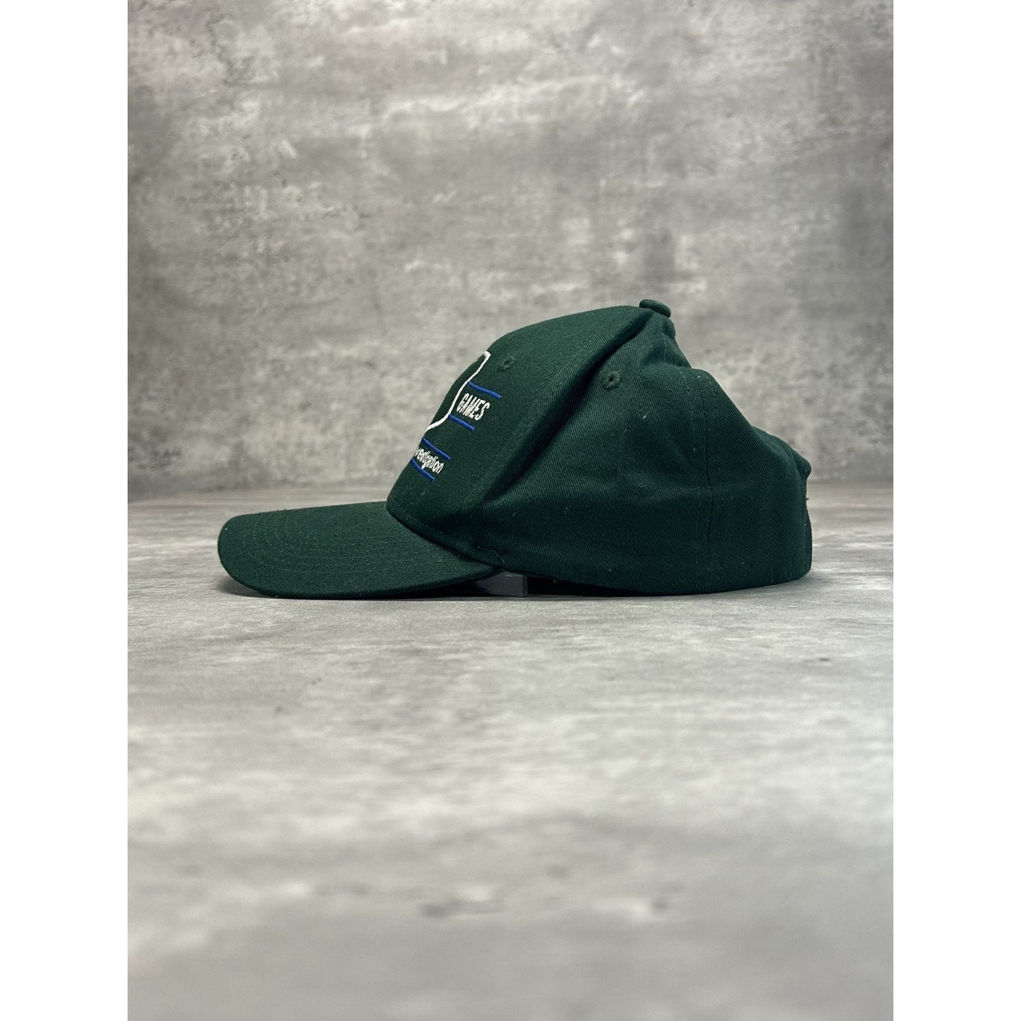 Vintage 1996 Atlanta Olympics Embroidered Spellout Snapback Hat OSFA Green