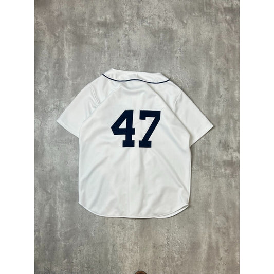 Vintage Jack Morris #47 Detroit Tigers MLB Baseball Jersey Size XL White
