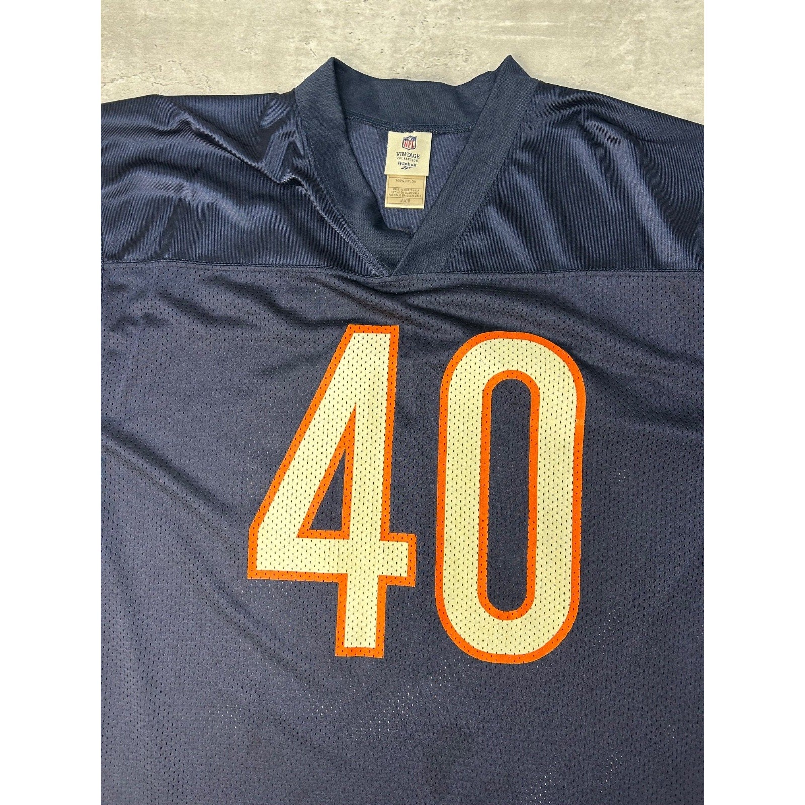 Vintage Gale Sayers #40 Chicago Bears NFL Reebok Football Jersey Size Medium