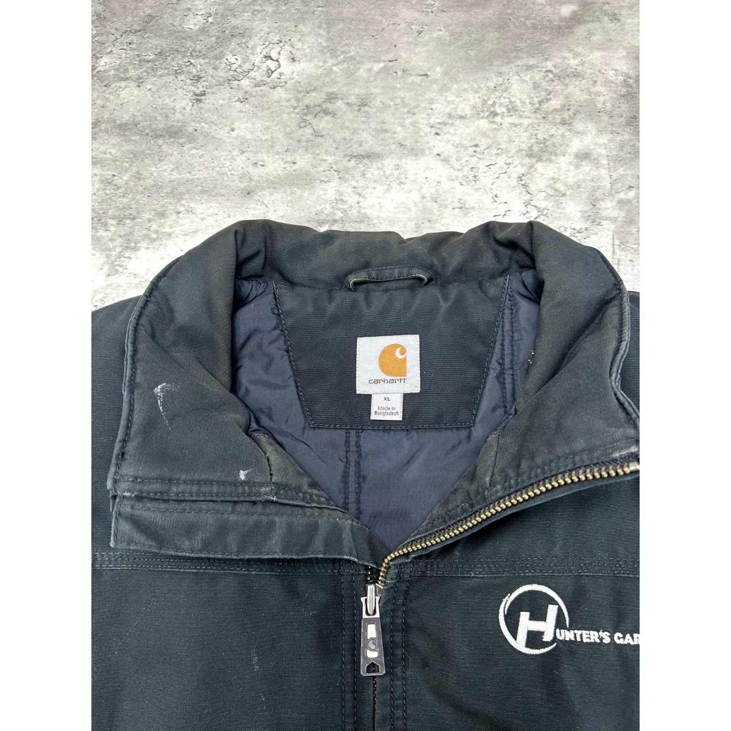 Carhartt Quick Duck Insulated Canvas Work Wear Vest Size XL Black