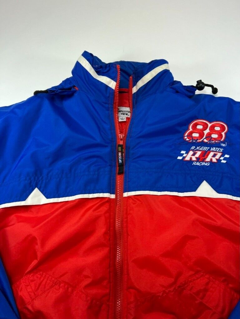 Vintage 90s Dale Jarrett #88 Nascar RYR Racing Insulated Jacket Size Large