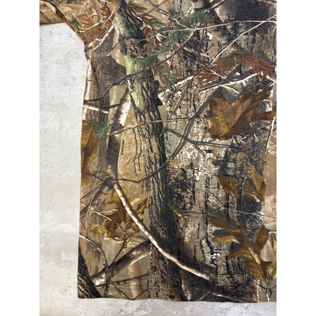 Vintage Liberty Realtree AP Hunting Camo T-Shirt Size Large