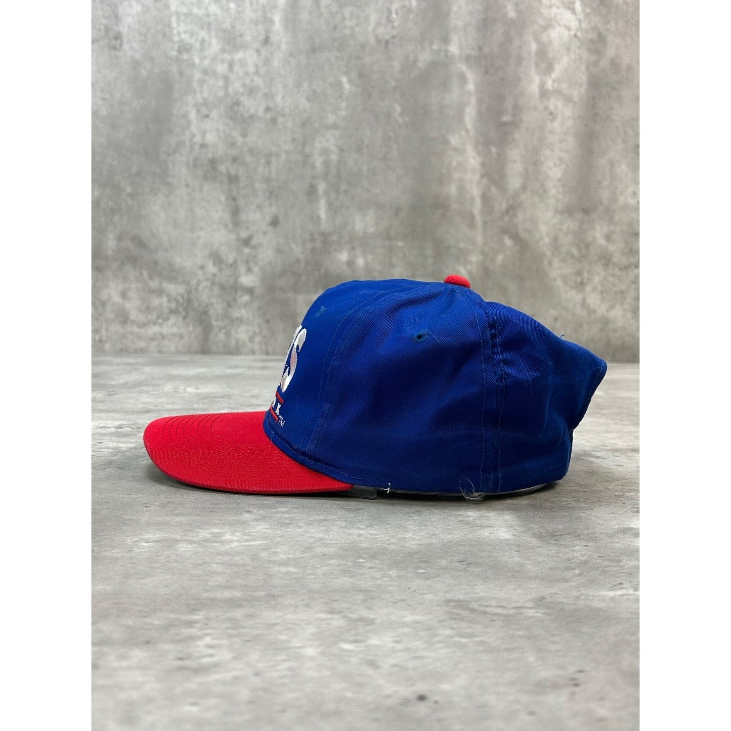 Vintage 90s New York Giants NFL Embroidered Spellout Football Snapback Hat OSFA