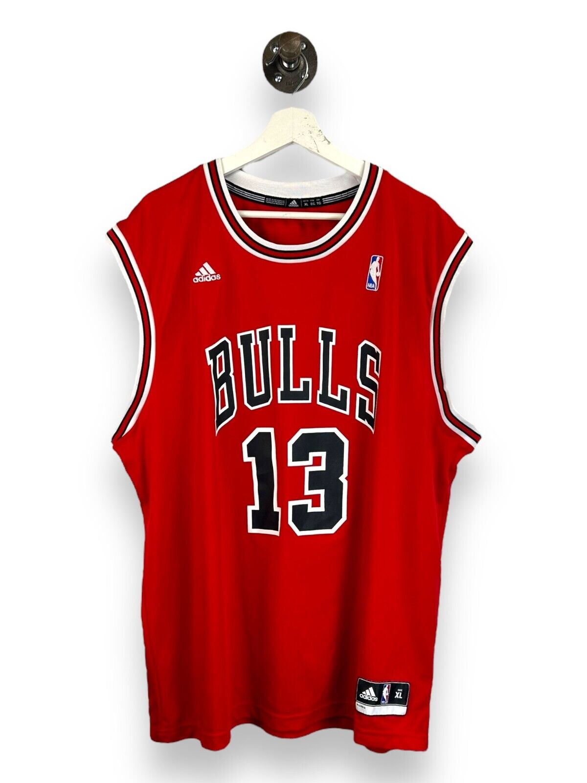 Joakim Noah #13 Chicago Bulls NBA Stitched Adidas Basketball Jersey Size XL Red