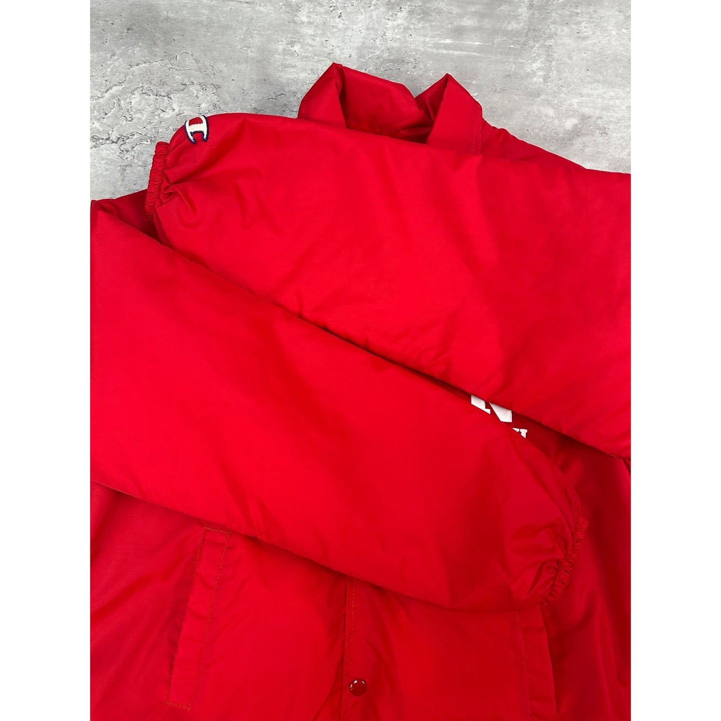 Vintage 80s Nebraska Frosh Football Nylon Coaches Jacket Size Large Red