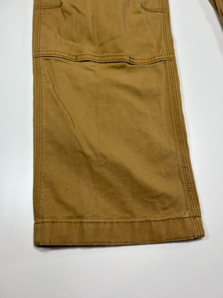 Carhartt Relaxed Fit Canvas Workwear Double Knee Pants Size 36 Beige