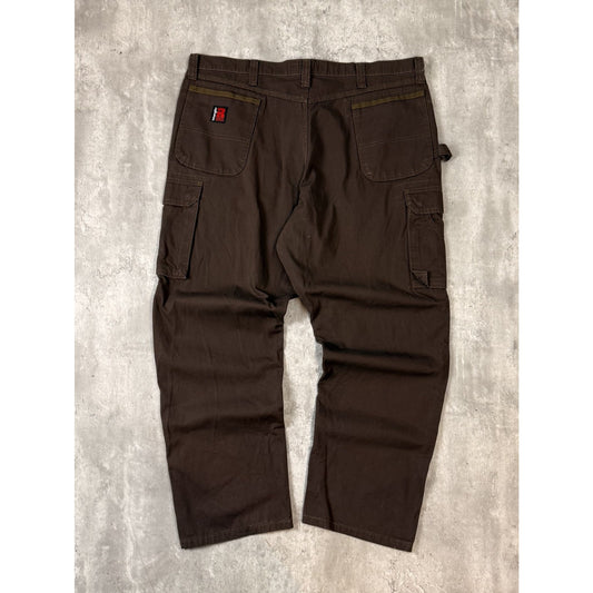 Vintage Wrangler Riggs Ripstop Canvas Workwear Cargo Carpenter Pants Size 43
