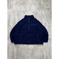 Vintage L.L. Bean 1/2 Zip Pullover Fleece Navy Blue Sweatshirt Size 2XL