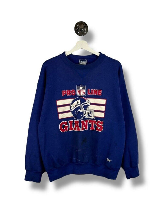 Vintage 90s New York Giants NFL Helmet Graphic Football Sweatshirt Size Large