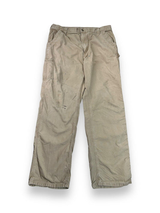 Vintage Carhartt Loose Original Fit Canvas Workwear Carpenter Pants Size 38W