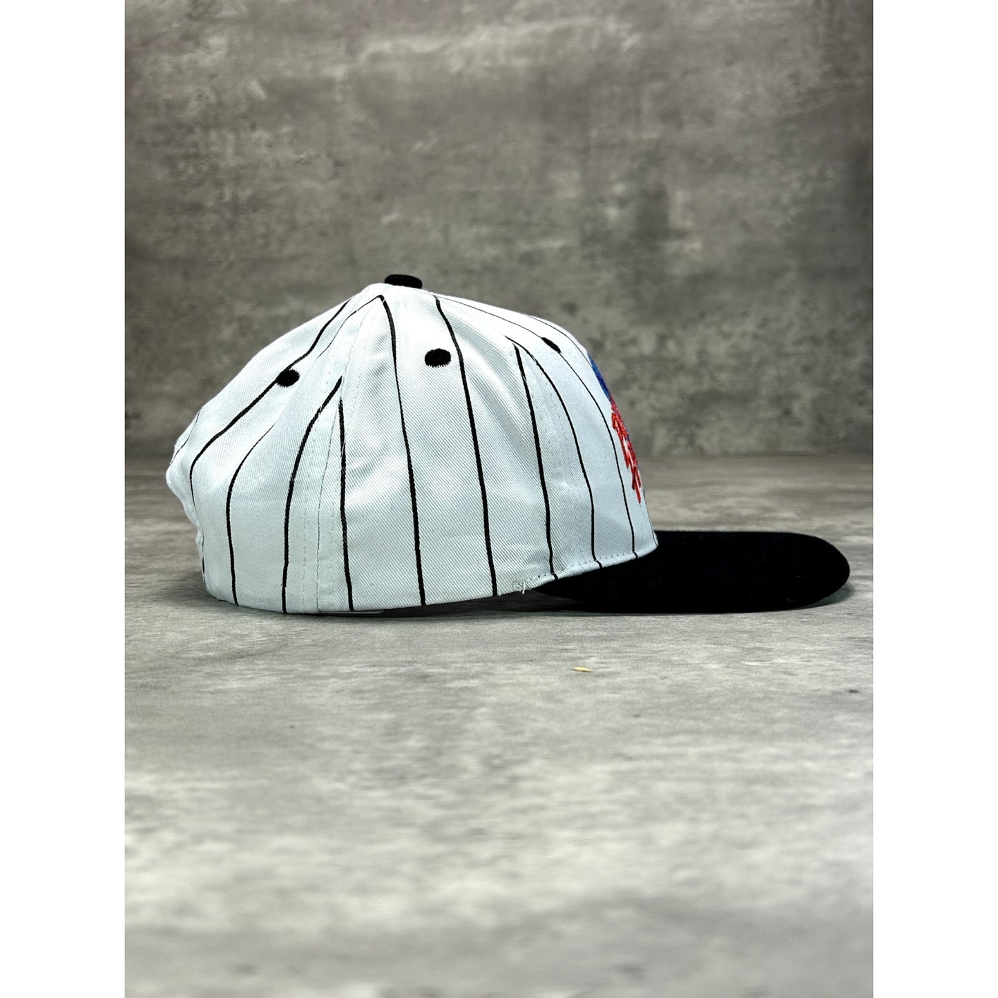 Vintage 90s Planet Hollywood Sydney Pinstripe Destination Snapback Hat OSFA
