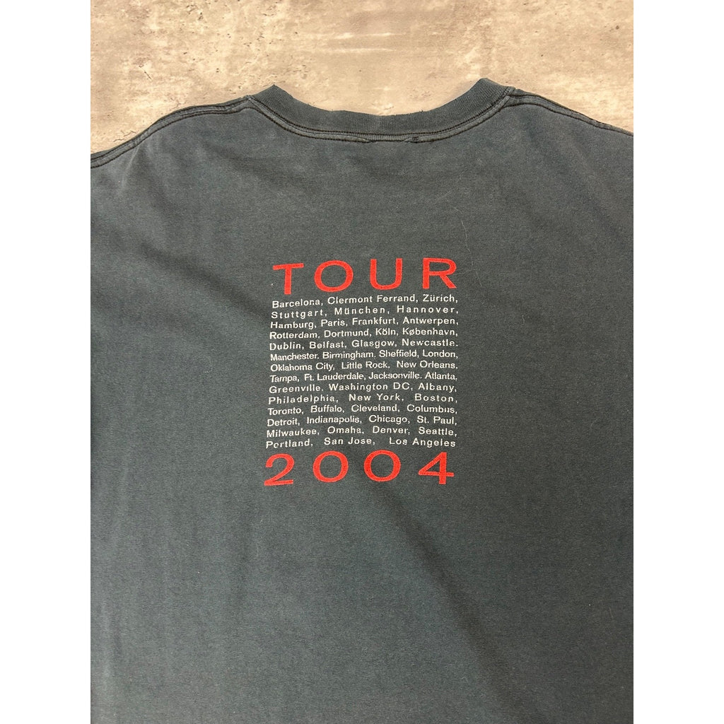Vintage 2004 Eric Clapton Rock Music Tour Graphic T-Shirt Size Large Black