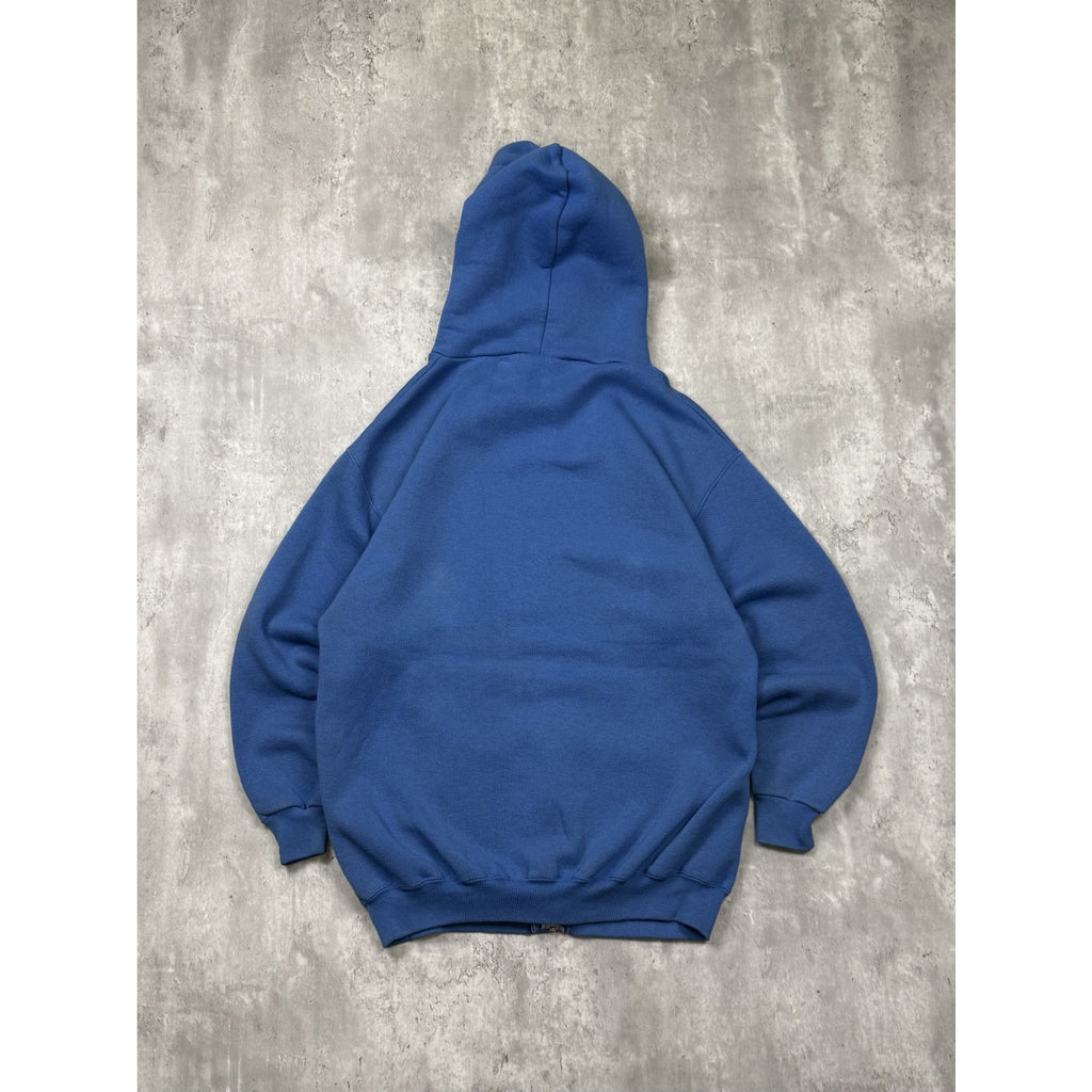 Vintage 90s Pro Spirit Blank Full Zip Hooded Sweatshirt Size Medium