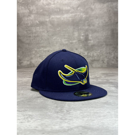 Tampa Bay Rays MLB Embroidered Retro Logo Baseball Fitted Size 7 1/2
