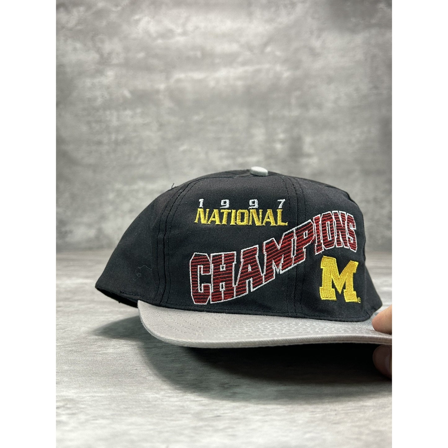 Vintage 1997 Michigan Wolverines NCAA National Champions Snapback Hat OSFA
