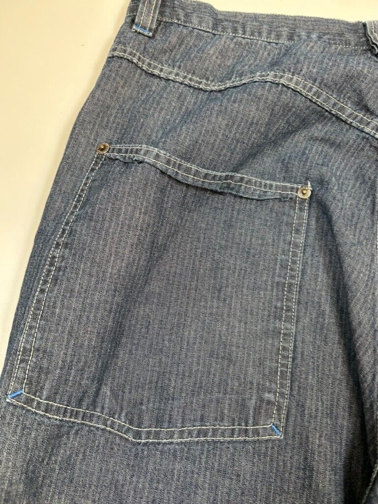 Vintage Y2K Rocawear Cuffed Baggy Style Denim Pants Size 37W