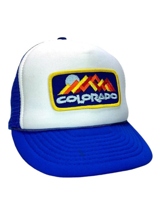 Vintage 90s Colorado Embroidered Patch Trucker Snapback Hat OSFA