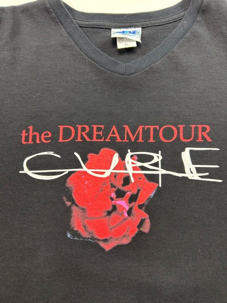 Vintage 2000 The Cure The Dream Tour Rock Music Graphic T-Shirt Size XL Black