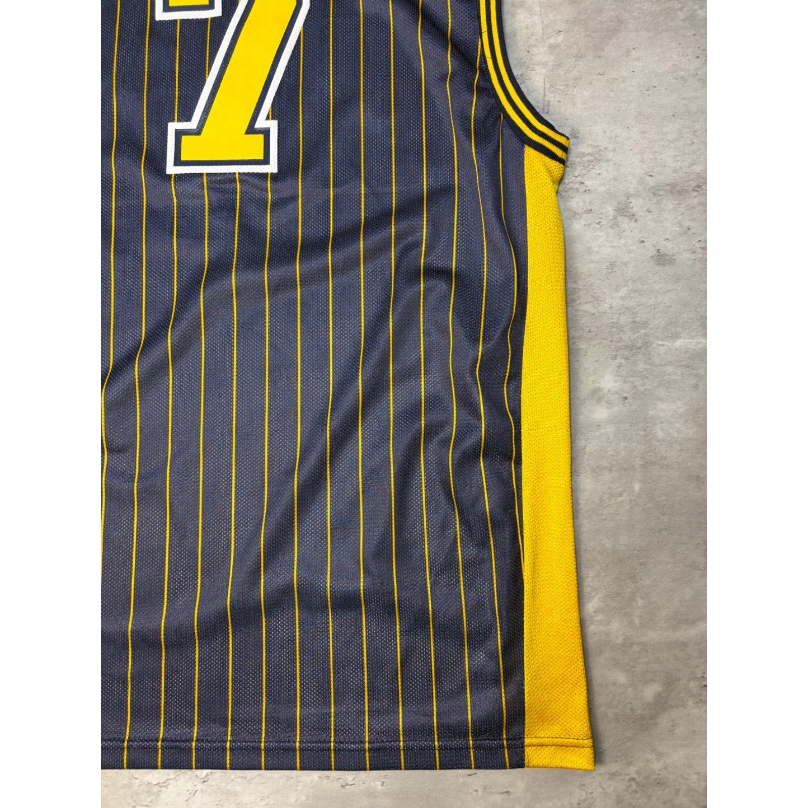 Vintage Shaquille O'Neal #7 Indiana Pacers NBA Reebok Basketball Jersey Sz Large