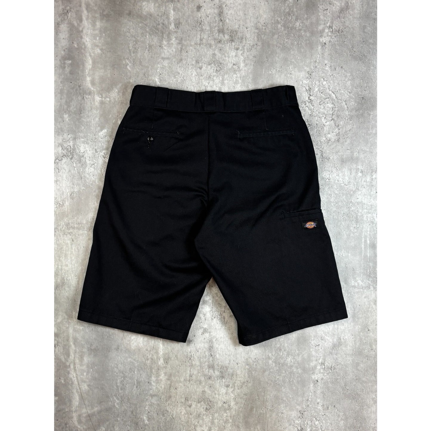 Dickies Relaxed Fit Canvas Workwear Five Pocket Shorts Size 34 Black