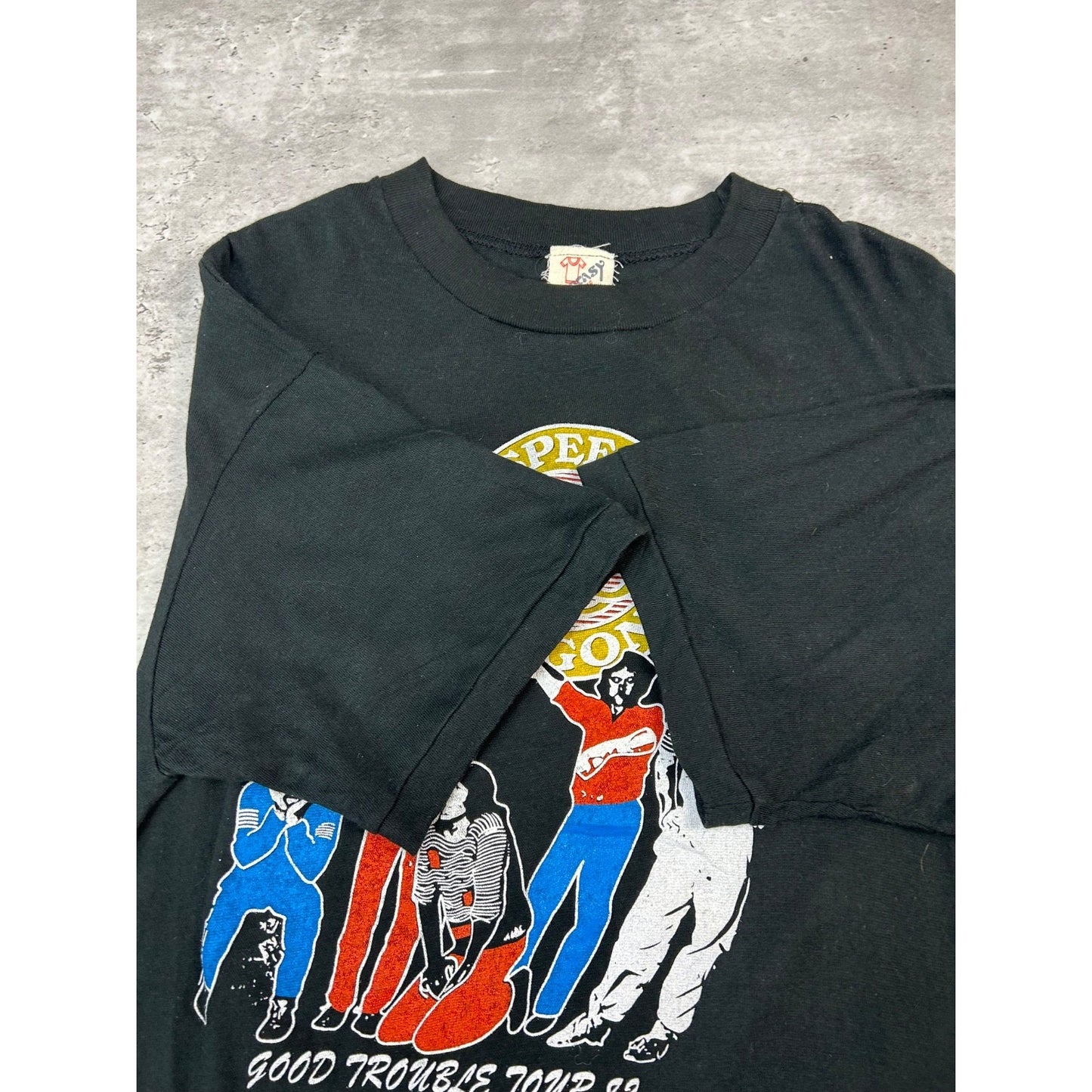 Vintage 1982 REO Speed Wagon Good Trouble Rock Music Tour T-Shirt Size Large